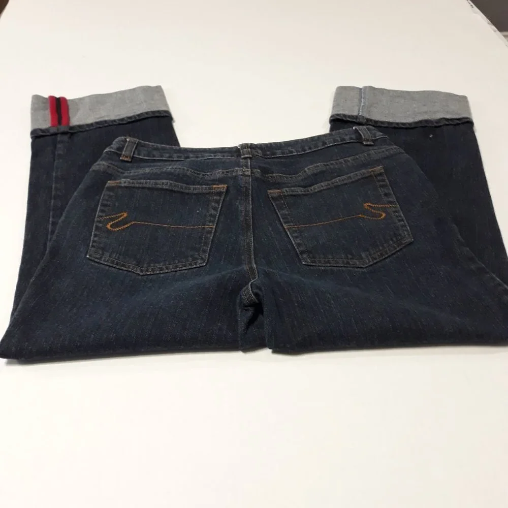High Sierra Women's Cuffed Capris Blue Jeans - Picture 9 of 9